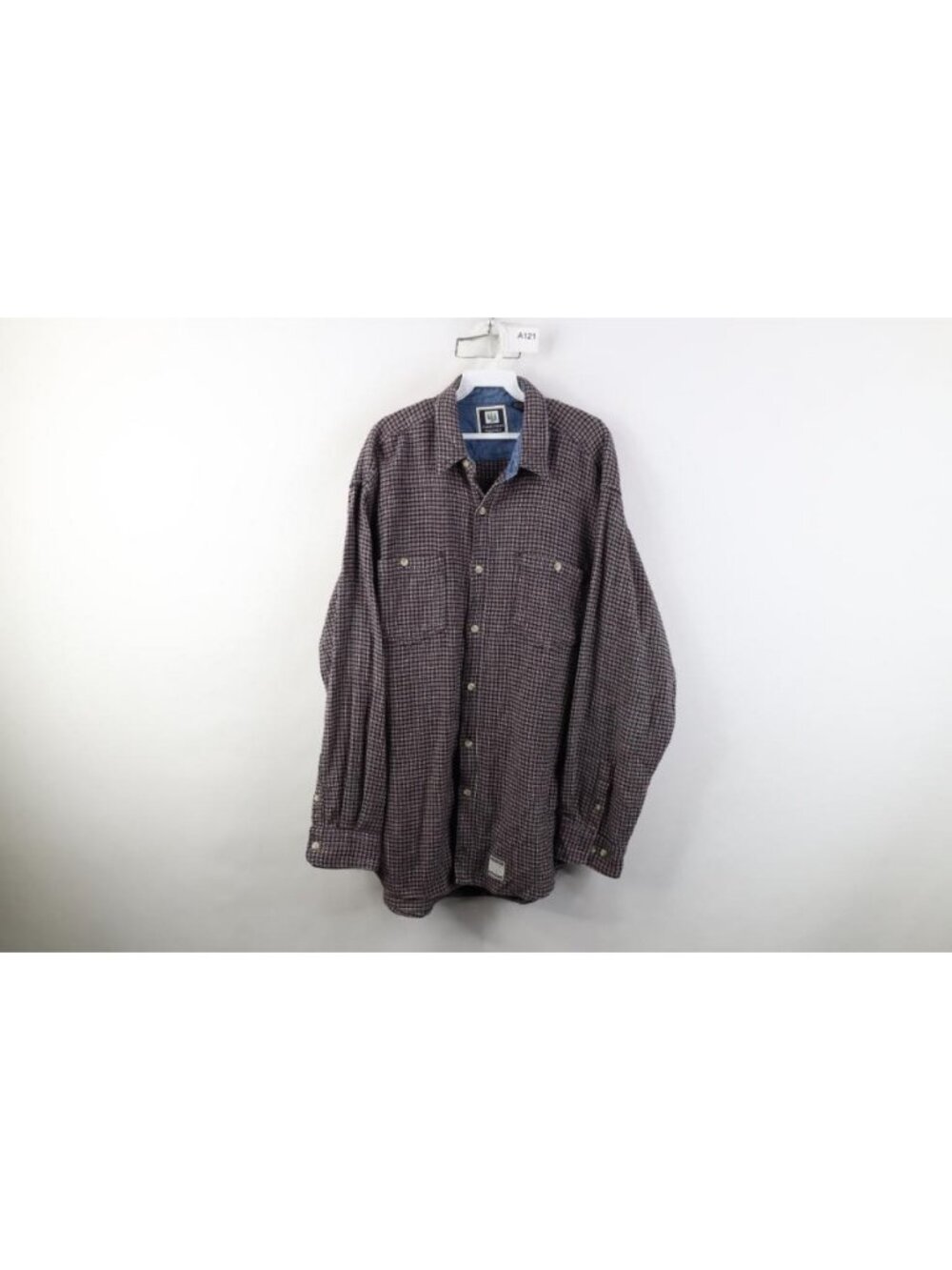 Vintage 90s Streetwear Mens XL Faded Heavyweight Flannel Collared Button Shirt